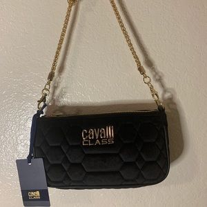 Roberto Cavalli Quilted Shoulder Bag, New